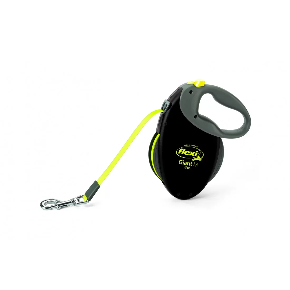 Flexi Neon Giant M – Светлоотразителен Автоматичен Повод 8м за Кучета до 25кг