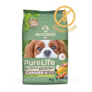 Pure Life Adult Mini с Патица – Храна без зърно за Малки Породи Кучета 2 кг