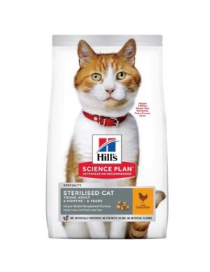 Hill's SP Young Sterilized Chicken за млади кастрирани котки Hill's SP Young Sterilized Chicken за млади кастрирани котки