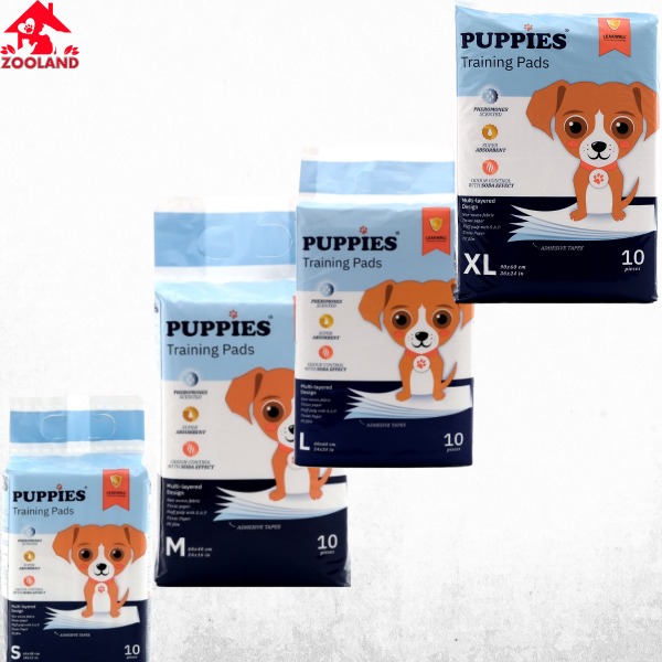 Puppies хигиенни подложки с феромони-10бр S-XL
