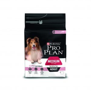 Pro Plan Medium Adult Sensitive Skin с OPTIDERMA®, богата на сьомга 14 кг