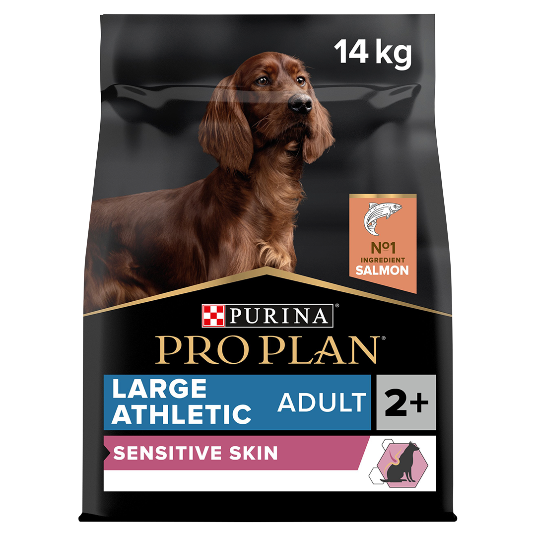 Pro Plan Large Athletic Adult Sensitive Skin с OPTIDERMA®, богата на сьомга 14 кг