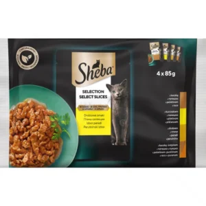 SHEBA Select Slices - Паучове за котка птичи ястия 4х85 гр