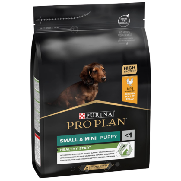 Pro Plan Small&Mini Puppy Chicken - храна за подрастващи кучета богата на пиле 700 гр