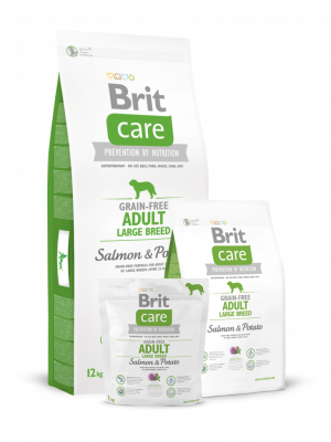 Brit Care Grain-free Adult Large Salmon & Potato, 12 кг