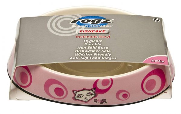 Rogz Купа меламин 200 мл. Pink Floral за котки