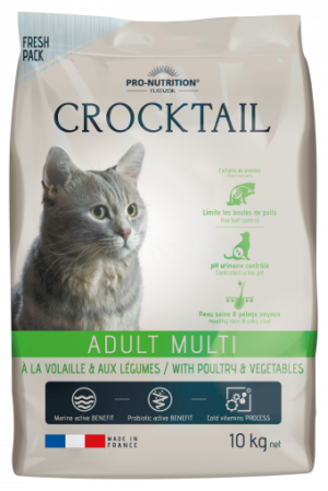 Crocktail MULTI с домашни птици и зеленчуци, 10 кг