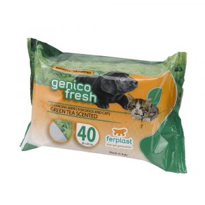 Genico Fresh 40 бр. мокри кърпички с аромат на зелен чай