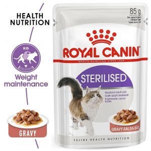 Sterilised Gravy pouch - паучове за кастрирани котки 12бр. x 85 гр