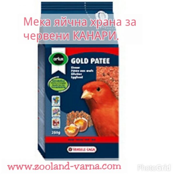 GOLD PATEE RED Mека яйчна храна за червени канари