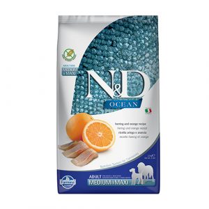 N&D Pumpkin Codfish &Orange MED&MAXI Adult 12кг., за кучета от средни и едри породи с риба