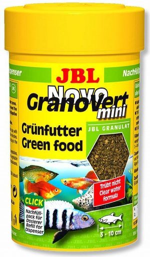 JBL NovoGranoVert mini 100мл. - Храна за малки растителноядни рибки - гранули