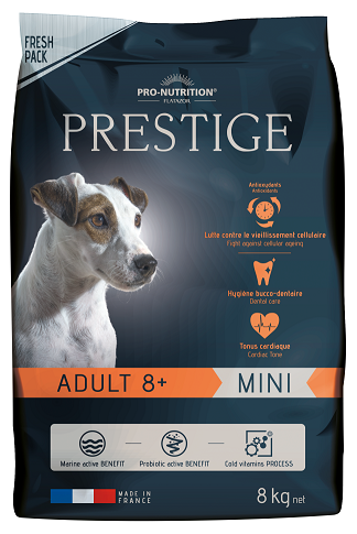 Prestige ADULT 8+ MINI за кучета от дребни породи над 8 години, 8кг