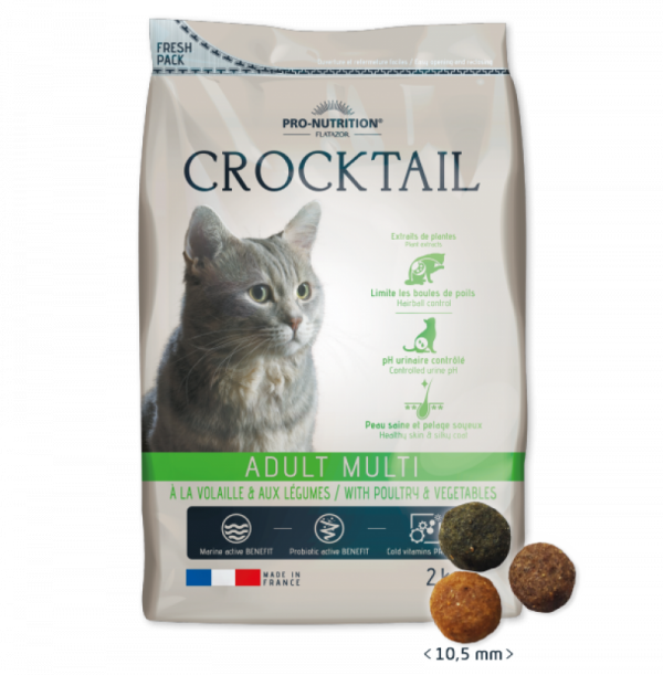 Crocktail MULTI с домашни птици и зеленчуци, 2 кг