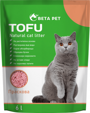 Beta Pet Tofu Биоразградима котешка тоалетна 6 л