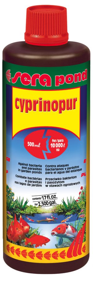 Sera ciprinopur 250мл. срещу бактерии и паразити в езерото