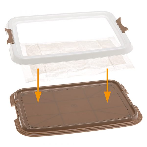 HIGIENIC PAD TRAY SMALL Подложка за памперси - малка тоалетна за куче, 49 х 36 см