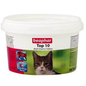 Beaphar TOP 10 cat витамини, 180 бр