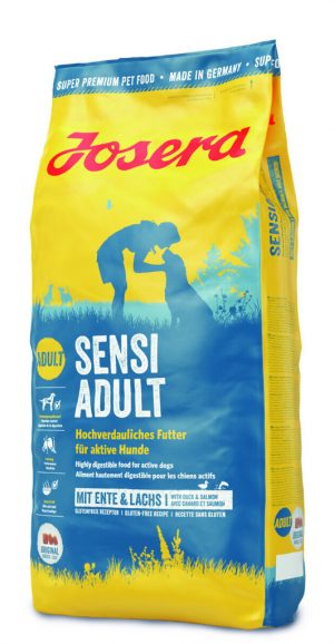 Josera SensiAdult 12.5кг - храна за кучета над 1г с чувствителен стомах с патица и сьомга