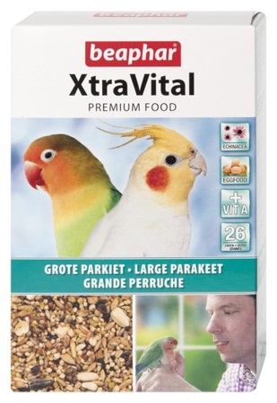 XtraVital премиум храна за средни папагали, 500 гр