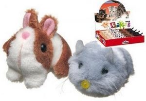 Camon играчка за коте, вибриращи зайчета и мишки, 8 см