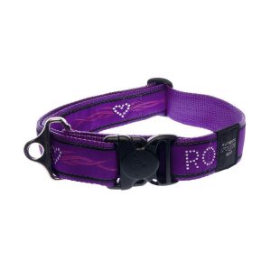 Rogz Нашийник PURPLE CHROME 50-80 см. XXL, двойна лента