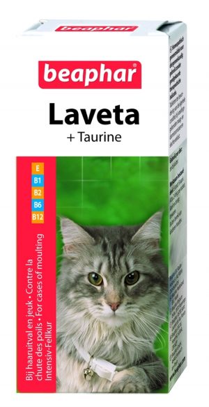 Beaphar Laveta Cat - течни витамини за красива козина за котки 50мл.