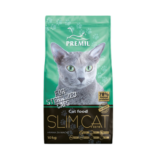 Premil Slim Cat 10кг, храна за кастрирани котки