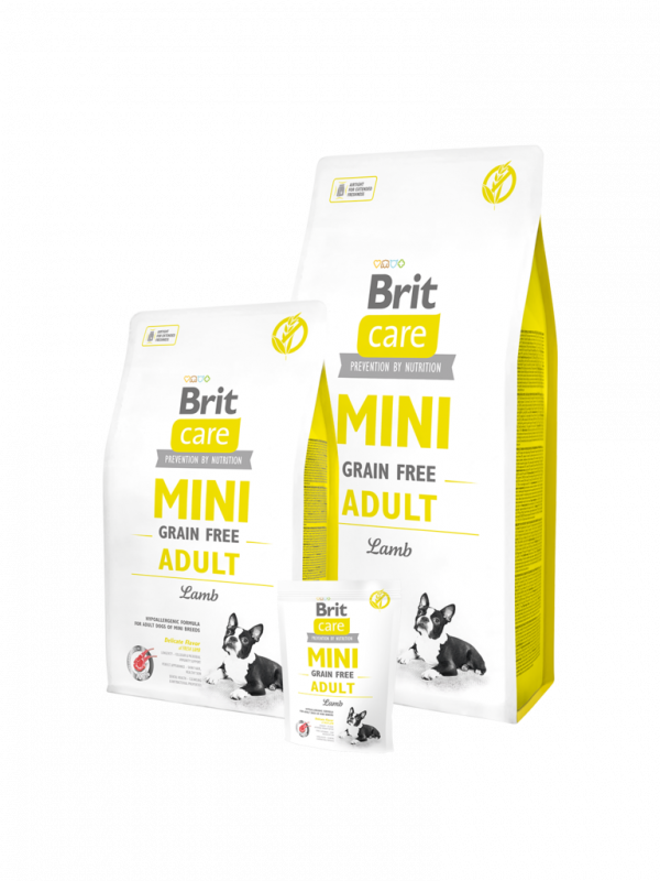 Brit Care Grain Free Mini Adult Агне и ориз 2 кг