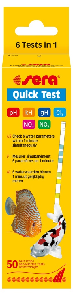 Sera Бърз тест за езеро и аквариум 50 лентички