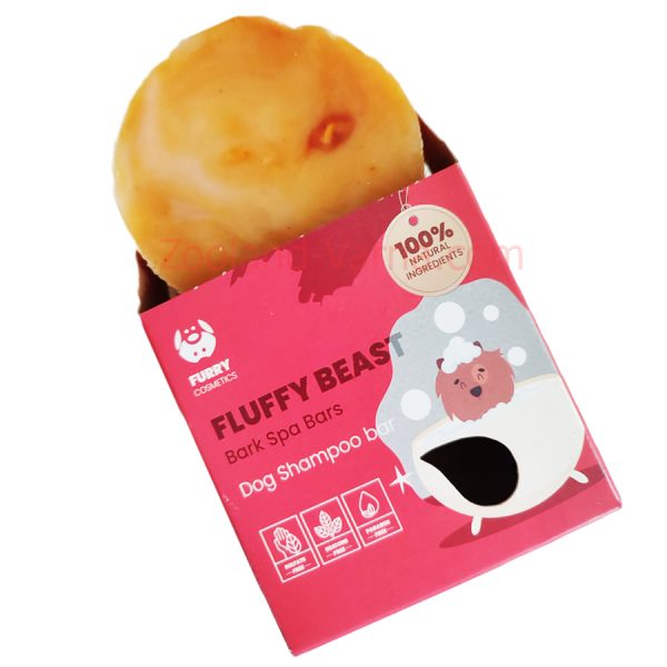 FLUFFY BEAST Твърд шампоан за кучета, 85 гр