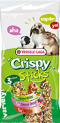 Sticks - 3 бр. крекери с плодове и зеленчуци за ГРИЗАЧИ МИКС ОТ ВКУСОВЕ