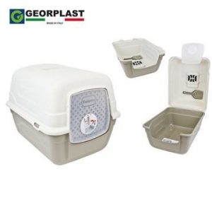 Закрита котешка тоалетна ROTO 52cм x 40cм x 40cм.