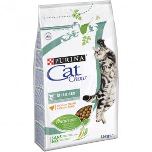 Cat Chow STERILISED 1.5 кг., за КАСТРИРАНИ котки
