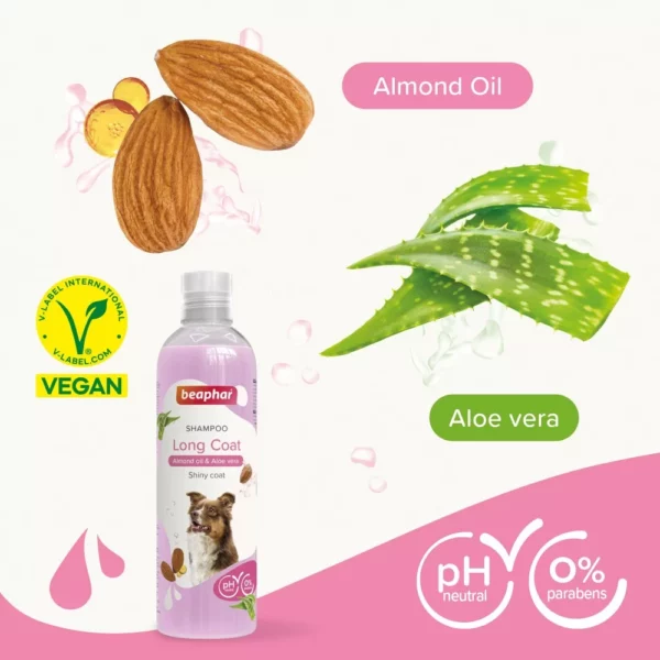 Beaphar Shampoo Long Coat-шампоан с алое вера за сплъстена козина 250мл - Image 3