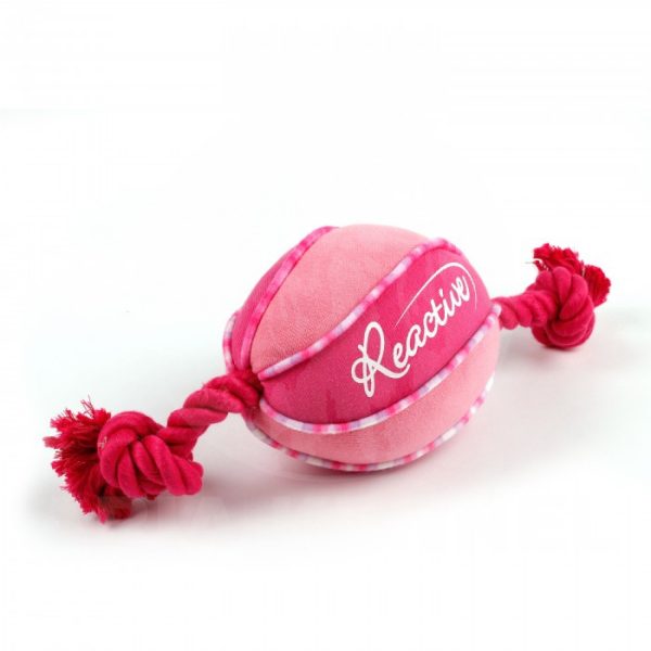 AFP Reactive играчка, футболна топка с въже, розова, 37 см