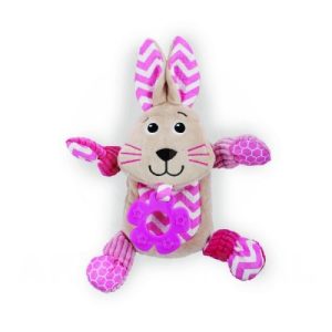AFP Любимата играчка на малкото кученце, зайче розово-25 см