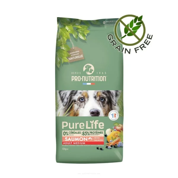 Pure Life Adult Medium със Сьомга – Храна за Средни Породи Кучета