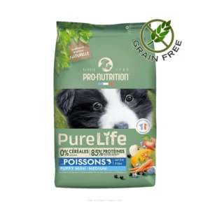 Pure Life Puppy Mini/Medium с Риба – Беззърнена Храна за Подрастващи Кучета 2 кг