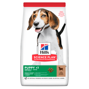 HILL`S SP Puppy Medium Lamb- суха храна за всички породи до 12м  с агнешко