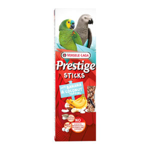 Prestige Sticks Parrots Banana & Coconut topping- лакомство за големи папагали – стикове с топинг с банан и кокос
