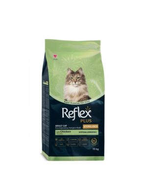 Reflex Plus Sterilised Chicken Adult Cat - Пълноценна храна за израснали кастрирани котки с пилешко