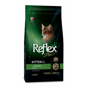 Reflex Plus Chicken Kitten 1.5 кг- Пълноценна храна за подрастващи котки с пилешко месо