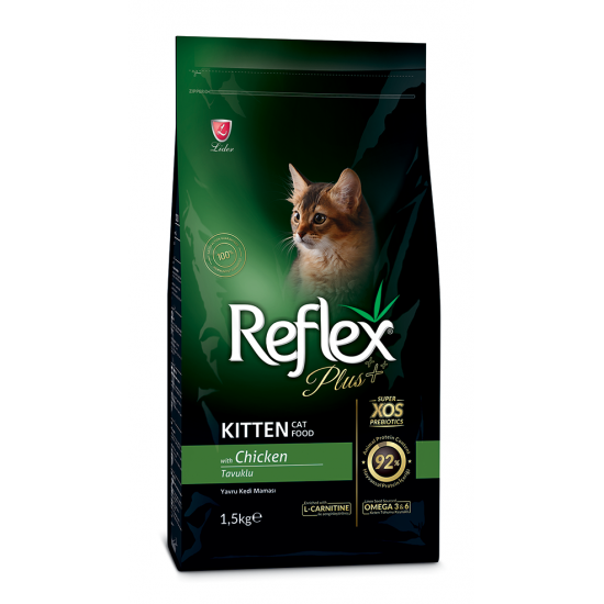 Reflex Plus Chicken Kitten 1.5 кг- Пълноценна храна за подрастващи котки с пилешко месо
