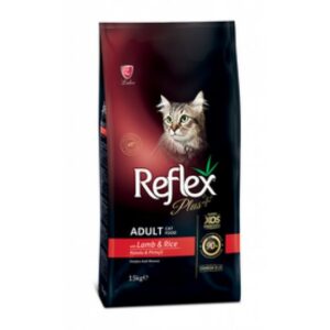 Reflex Plus Lamb & Rice Adult Cat 15кг. - Пълноценна храна за израснали котки с агнешко месо и ориз