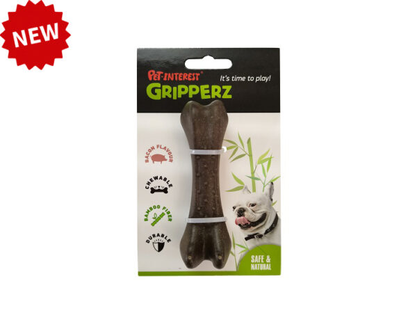 Bamboo играчка за куче - кокал за дъвчене с вкус на бекон