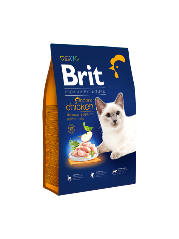 Brit Premium by Nature Cat. Indoor Chicken- с пилешко месо за котки живеещи на закрито