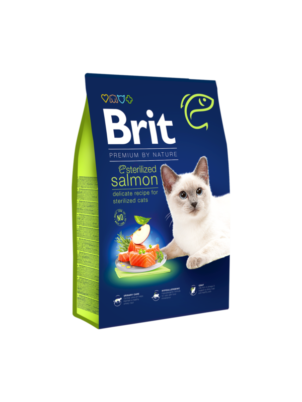 Brit Premium by Nature Cat. Sterilized Salmon- с  риба за кастрирани котки