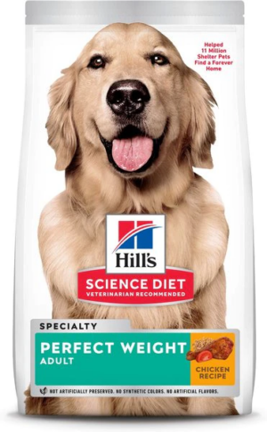 HILL`S DOG Perfect Weight Large - Храна с пилешко за кучета от едри породи с наднормено тегло 12кг