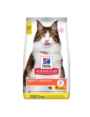 HILL`S Feline Perfect Degestion - Храна за котки над 1 година с пилешко и кафяв ориз